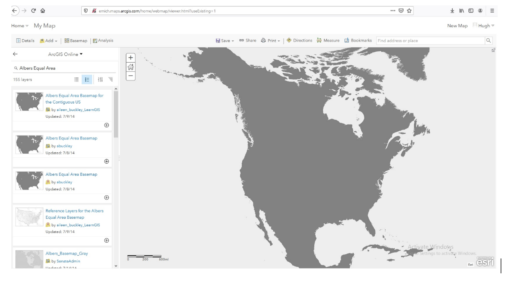 ArcGIS Online Map Projections