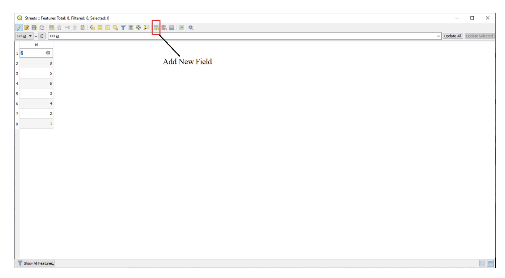 QGIS Adding New Field