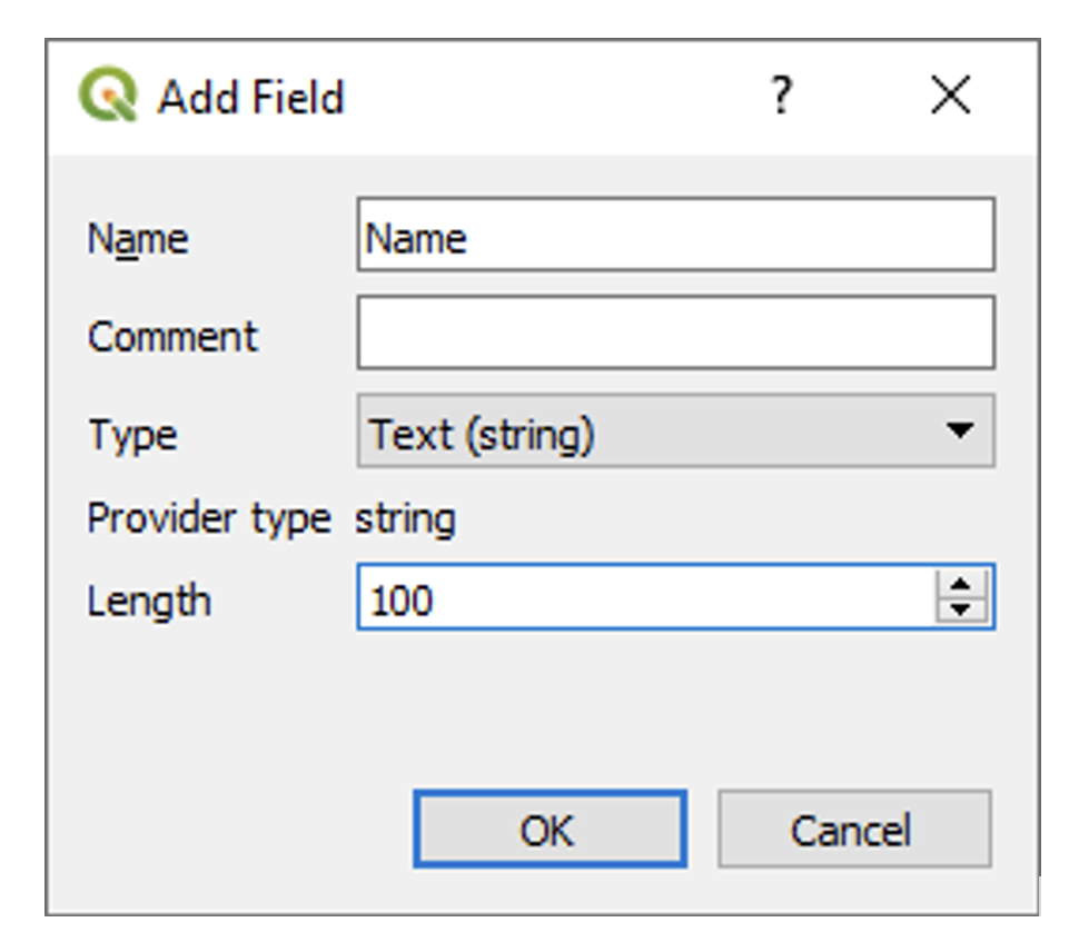 QGIS Name of New Column